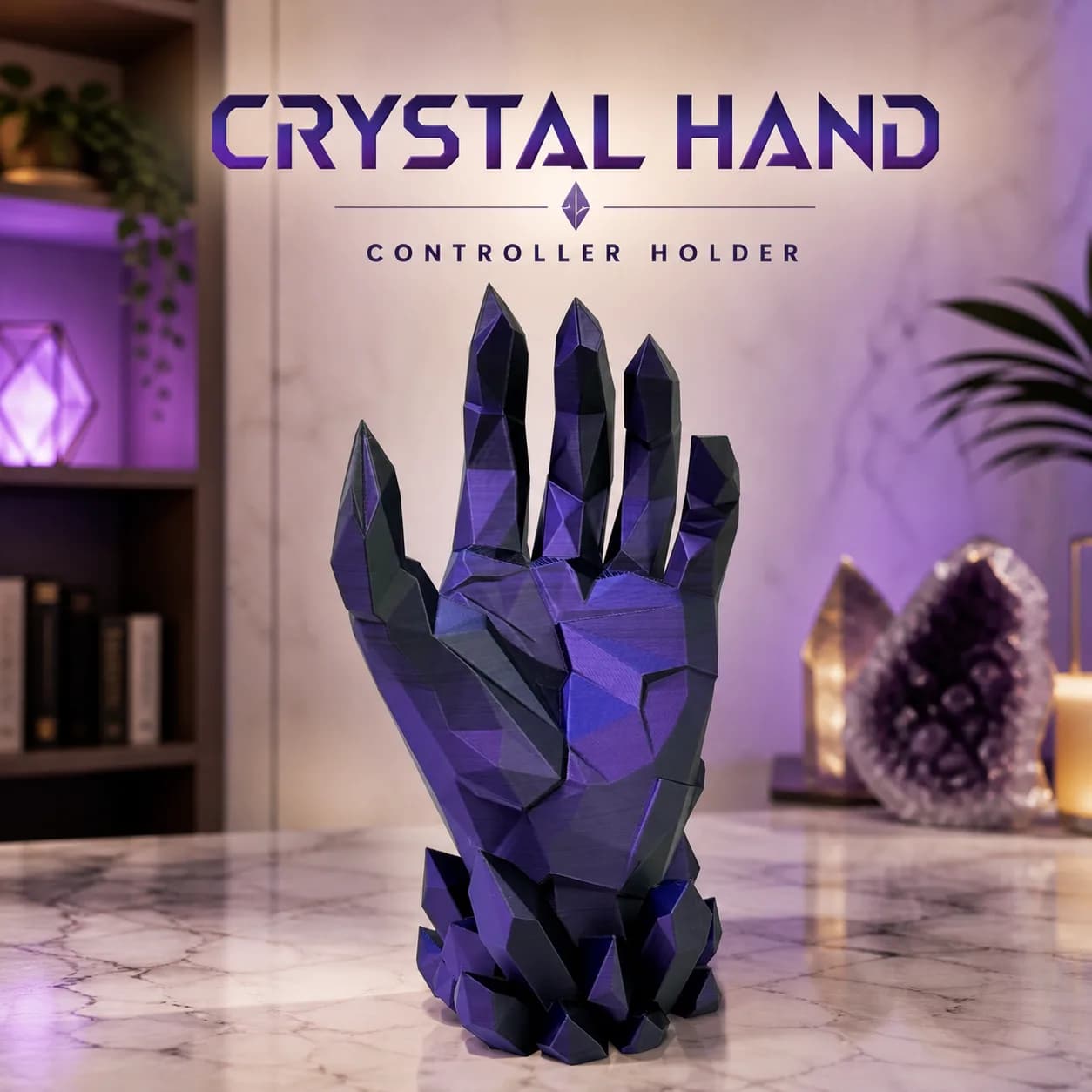crystal hand controller holder